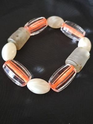 Modern handmade bracelet like new with statement beads