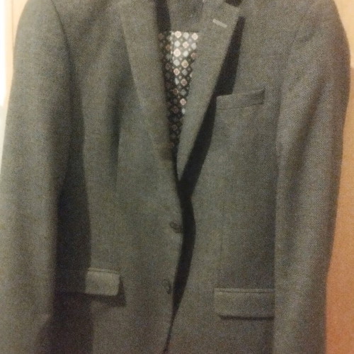 Men's jacket dark gray like new, size 50, 70% wool