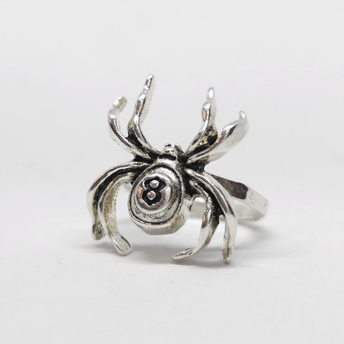 Men's ring with spider symbol like new