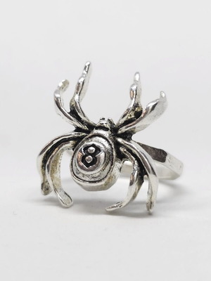 Men's ring with spider symbol like new