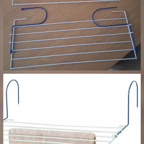 Household Supplies used, drying racks, pedal bin, and basin set