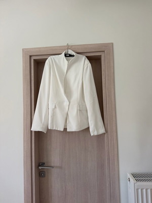 Suit with pants new, white, size L