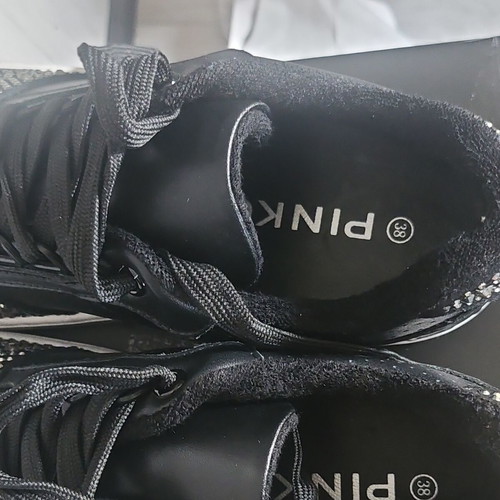 Pinko sneakers size 38, black, sport style, made in Italy