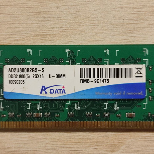 ADATA 2GB DDR2 800MHz PC2-6400 Desktop RAM used