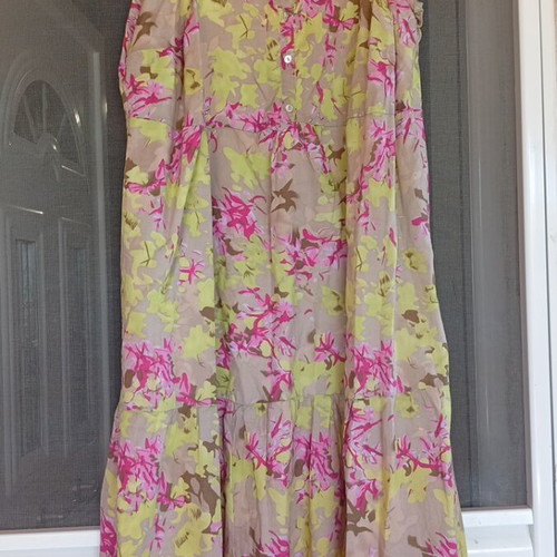 Summer dress Oris size 2XL like new, 100% cotton, ankle length
