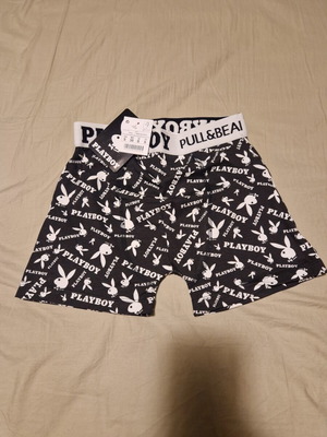 Μποξεράκι Playboy καινούργιο, μέγεθος small, μαύρο και άσπρο