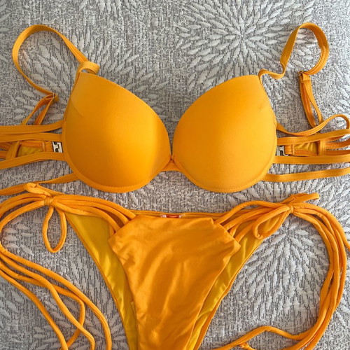 Minerva yellow swimsuit new, size S