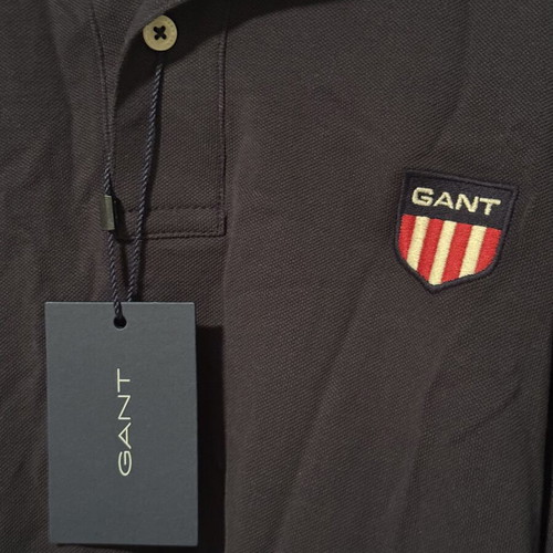 Gant Shield Logo Polo Shirt new, men's size L, navy blue