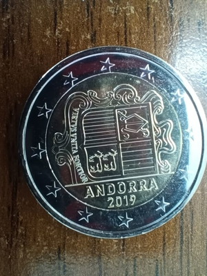 Νόμισμα Andorra 2 ευρώ 2019 ακυκλοφόρητο σε κάψουλα