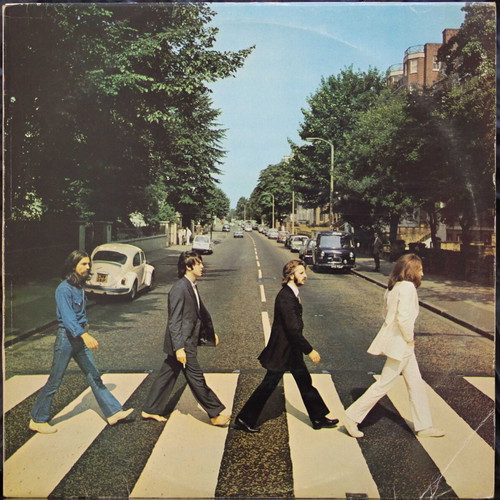 The Beatles Abbey Road vinyl record used, rock