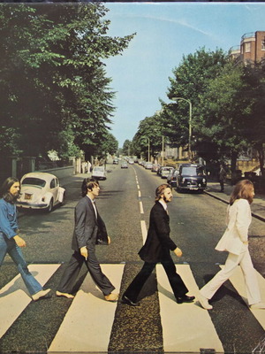 The Beatles Abbey Road vinyl record used, rock