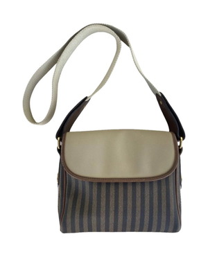 Laura Biagiotti leather shoulder bag used, beige brown
