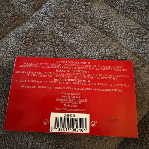 Christian Louboutin velvet matte lipsticks sealed