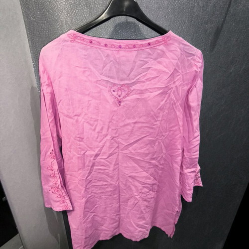 Bill Cost blouse pink embroidered like new, size L-XL