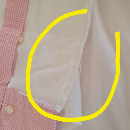 Fursterberg men's white shirt with pink check collar and cuffs like new