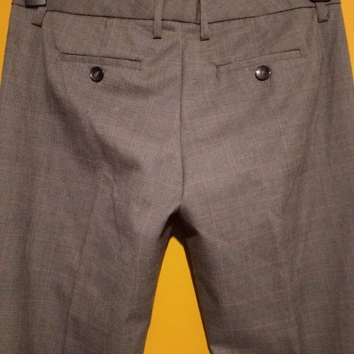 United Colors of Benetton straight gray checked pants new, size IT 44