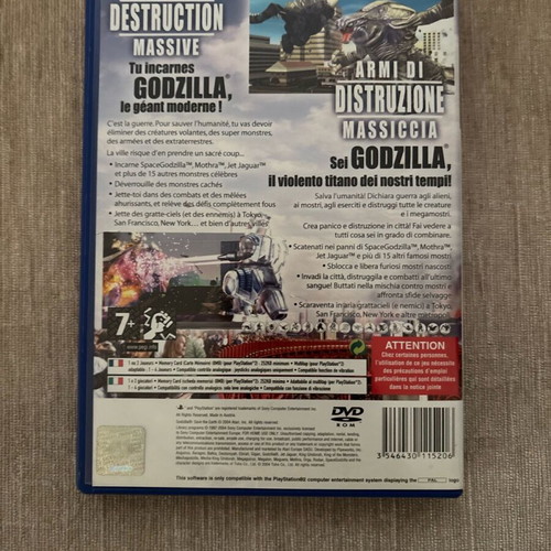 Godzilla Save the Earth PlayStation 2 used PAL