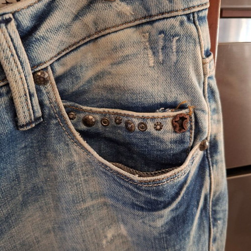 TRF low-rise jeans size 38 like new, blue