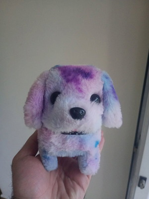 Moving and barking dog toy used