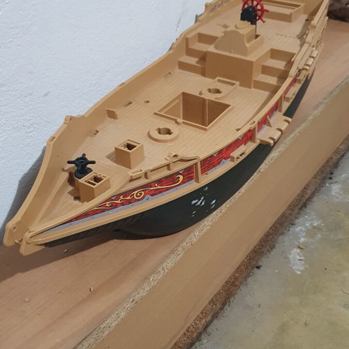 Playmobil Pirate Ship Set 6678 used, skeleton