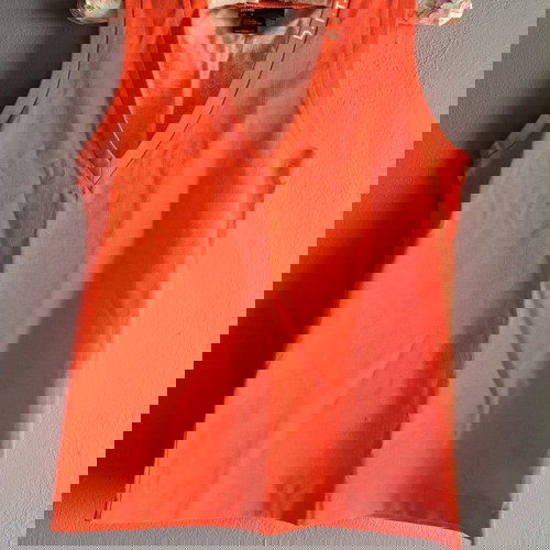 Diesel Vintage αφόρετο αμάνικο μπλούζα πορτοκαλί 100% βαμβακερό