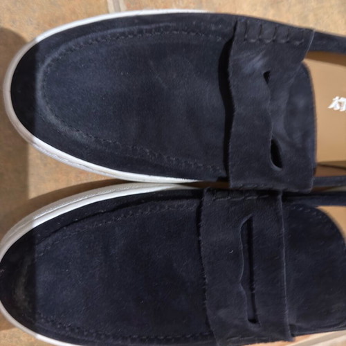 Italian suede shoes like new, size 44, blue
