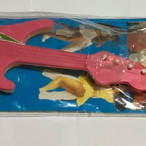 Megaplast large Greek guitar from the 1980s with Lambada theme new