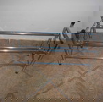 Παπουτσοθήκη Μεταλλική Inox με 2 Ράφια & διάσταση 61,5 Χ 23 Χ 37 cm, (επεκτεινόμενη 61,5 σε 118 ).