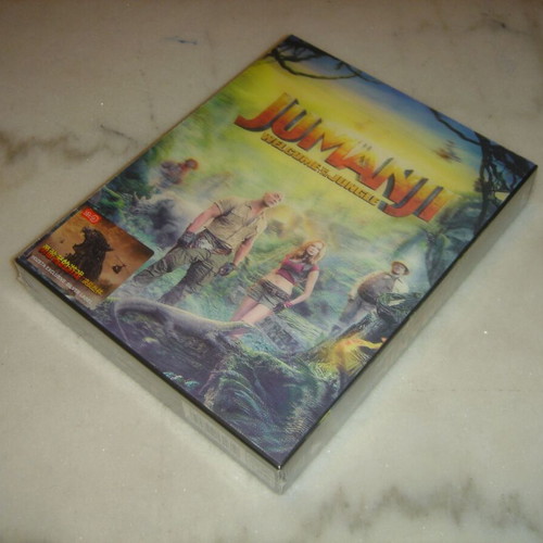 Jumanji Welcome To The Jungle Blu-Ray New Steelbook Lenticular