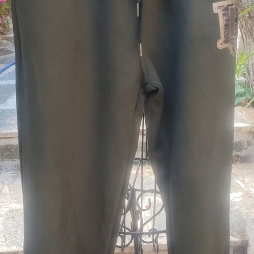 Pants new with elastic, 60% viscose, one size, olive color