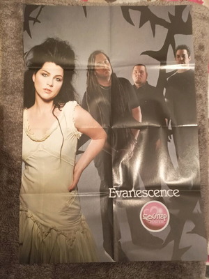Evanescence double-sided poster, Kostas Somer, Shakira like new