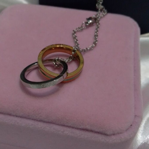 Steel necklace in gift box new