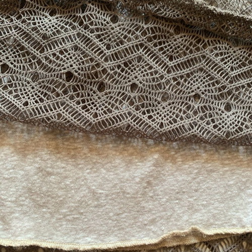 Skirt like new, beige and brown, size S