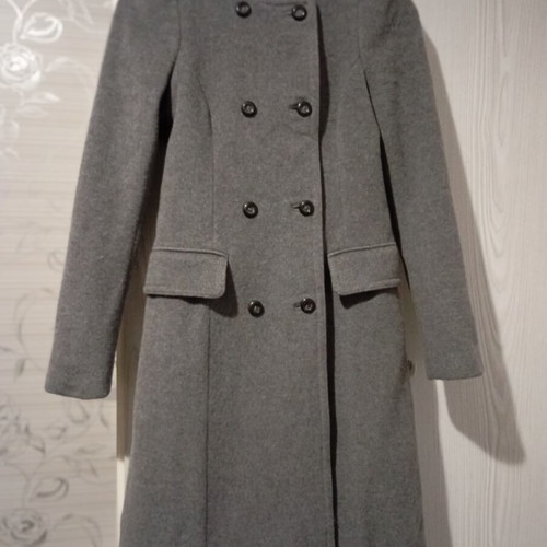 Zara long gray coat like new, size XS