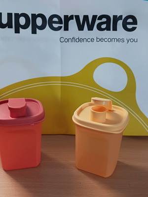Tupperware slim small jugs 350 ml with measuring dispenser new