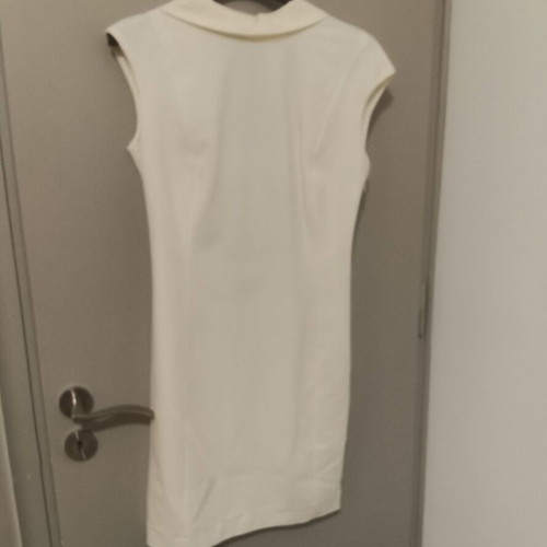 Rococo Mini Bodycon dress with open back, white