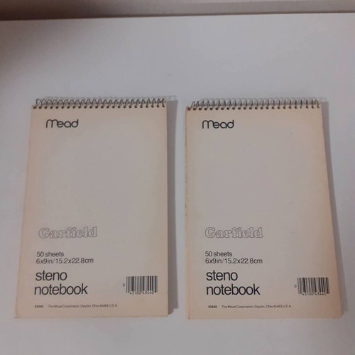 Garfield notebooks new, set of two