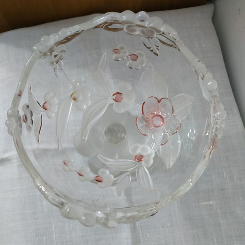 Walther crystal fondantière unused 13x14 cm