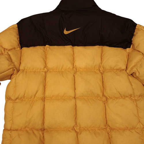 Nike puffer jacket used, yellow and black colorblock