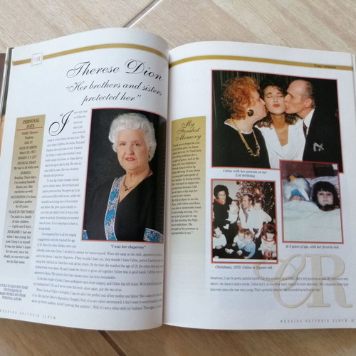Celine Dion Wedding Souvenir Album used, official collectible wedding book 1994