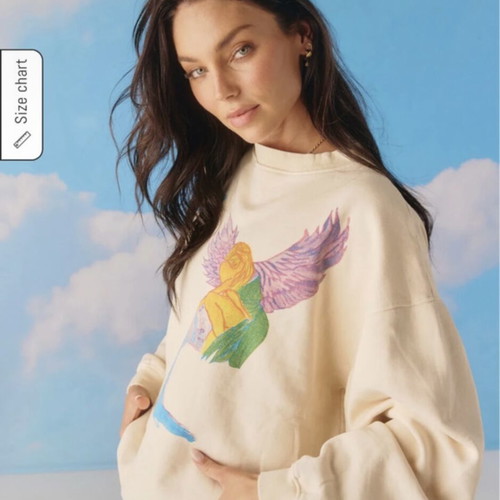 Aquarius Sabbi Australia sweatshirt like new, size M, beige, 100% cotton