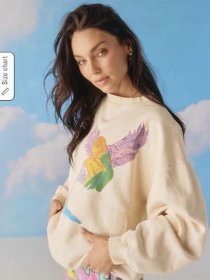 Aquarius Sabbi Australia sweatshirt like new, size M, beige, 100% cotton