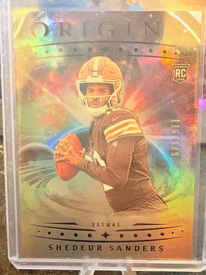 2025 Panini Origins Shedeur Sanders Holo RC card like new