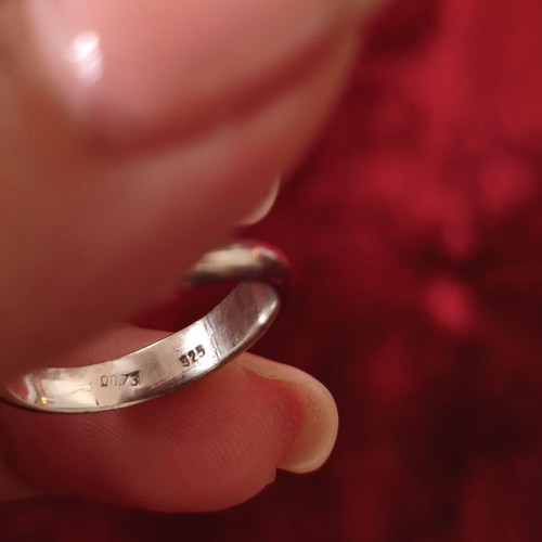 Silver ring 925 with natural pearl, like new