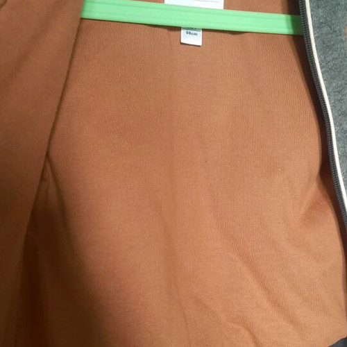 Okaidi college-style jacket for boys like new, gray and brown