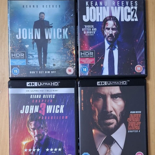John Wick Chapters 1-4 4K Ultra HD Blu-ray set