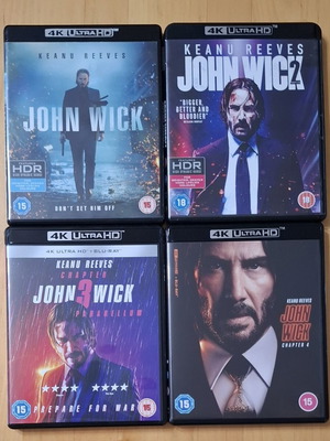 John Wick Chapters 1-4 4K Ultra HD Blu-ray set