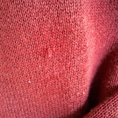 Columbia Vertex men's knit sweater L, red with grey and brown details