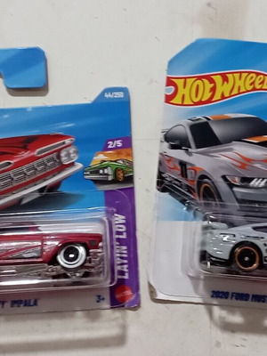 Hot Wheels μεταλλικά αυτοκινητάκια Layin' Low '59 Chevy Impala και Nightspeed 2020 Ford Mustang GT500, sealed