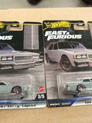 Hot Wheels 1987 Chevy Caprice Fast and Furious, 2 τεμάχια καινούργια